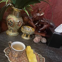 Thai Body Works - After massage hot lemon grass tea with pineapple