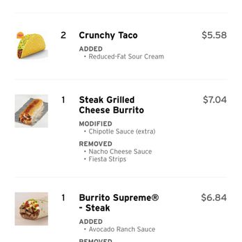 Taco Bell - Missing the top Grilled Cheese Burrito, then went back and remade the WRONG burrito - Fast Food Near Me - Platte City, Missouri Taco Bell - Missing the top Grilled Cheese Burrito, then went back and remade the WRONG burrito - Fast Food Near Me - Platte City, Missouri