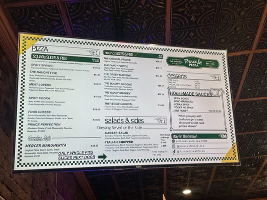 Menu photo 5 Prince Street Pizza New York, NY Menu photo 5 Prince Street Pizza New York, NY