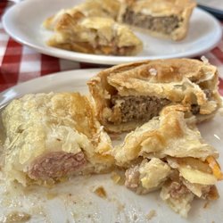 Charlies Cafe - Cornish pasty, sausage roll, scotch pie - all delish!!