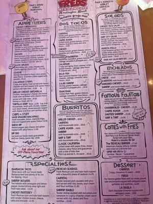 Menu photo 3 Fred's Mexican Cafe Huntington Beach, CA Menu photo 3 Fred's Mexican Cafe Huntington Beach, CA