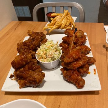Bonchon Costa Mesa - Large wings and seasoned fries - Chicken Wings Near Me - Costa Mesa, California
