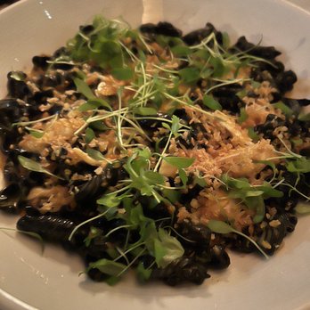 Marmo - Squid ink crab and uni pasta - Italian Near Me - Houston, Texas Marmo - Squid ink crab and uni pasta - Italian Near Me - Houston, Texas