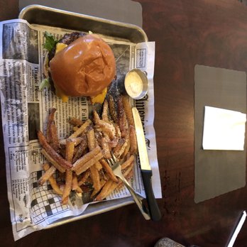 State Burger - Burger and garlic Parmesan fries - Burgers Near Me - Bellefonte, Pennsylvania