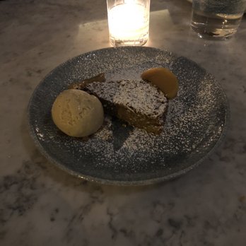 K'Far Cafe - Almond cake with Turkish coffee ice cream. - Cafes Near Me - Philadelphia, Pennsylvania K'Far Cafe - Almond cake with Turkish coffee ice cream. - Cafes Near Me - Philadelphia, Pennsylvania