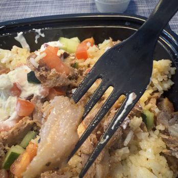 The Gyro Spot - Pure fat. Several pieces like this in my pork rice bowl. - Greek Near Me - Manchester, New Hampshire The Gyro Spot - Pure fat. Several pieces like this in my pork rice bowl. - Greek Near Me - Manchester, New Hampshire