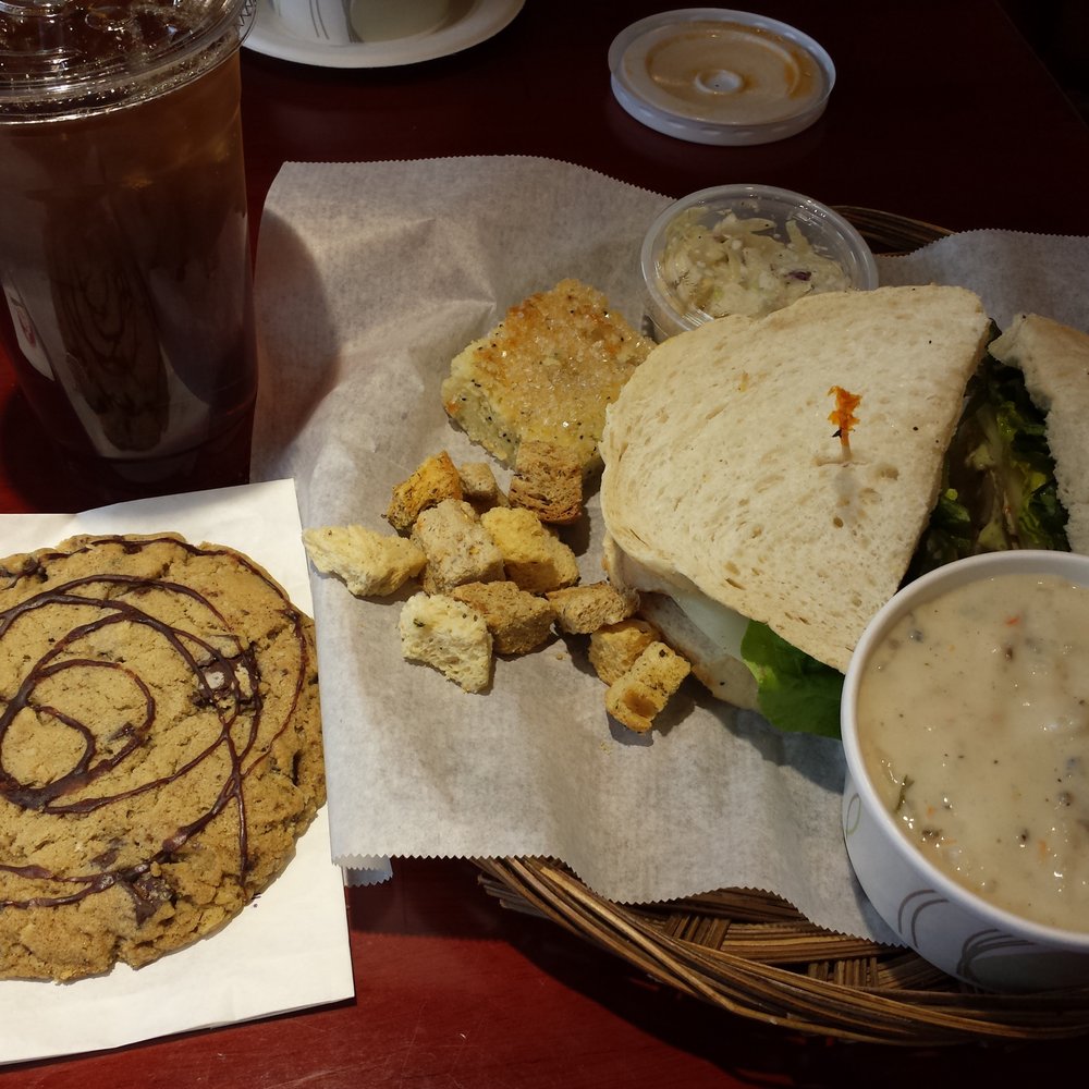 Ridley's Bakery Cafe - $12! Italian Chicken pesto sandwich on sourdough, chicken wild rice soup, cole slaw - Bakeries Near Me - Troy, Michigan Ridley's Bakery Cafe - $12! Italian Chicken pesto sandwich on sourdough, chicken wild rice soup, cole slaw - Bakeries Near Me - Troy, Michigan
