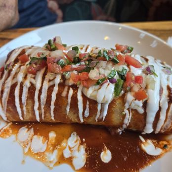 Kalaveras - Burrito Mojado, with carnitas and red sauce - Cocktail Bars Near Me - Simi Valley, California Kalaveras - Burrito Mojado, with carnitas and red sauce - Cocktail Bars Near Me - Simi Valley, California
