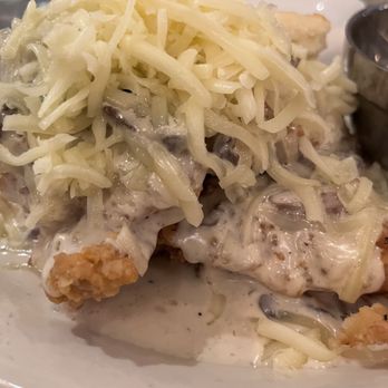 Jacob's Pickles - Mushroom Gravy Chicken on a Biscuit - Comfort Food Near Me - New York, New York Jacob's Pickles - Mushroom Gravy Chicken on a Biscuit - Comfort Food Near Me - New York, New York
