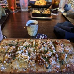 chicken and waffles flatbread chicken and waffles flatbread
