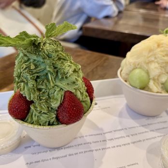 Oakobing - Strawberry Matcha Shaved Ice & Mango Melon Shaved Ice - Ice Cream & Frozen Yogurt Near Me - Pasadena, California Oakobing - Strawberry Matcha Shaved Ice & Mango Melon Shaved Ice - Ice Cream & Frozen Yogurt Near Me - Pasadena, California
