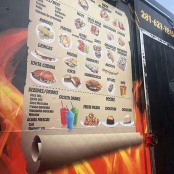 Taqueria El Super Taco - a menu on a food truck - Tacos Near Me - Houston, Texas Taqueria El Super Taco - a menu on a food truck - Tacos Near Me - Houston, Texas