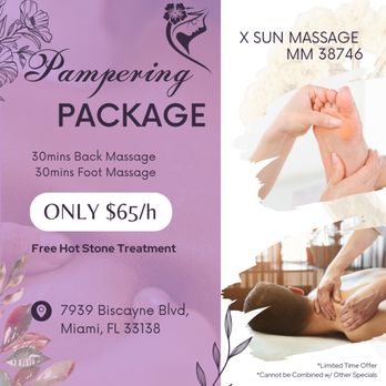 X Sun Massage - Massage Therapy Near Me - Miami, Florida