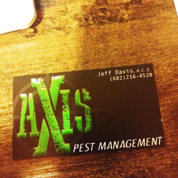 Axis Pest Management - Business Card - Give Jeff a call! - Pest Control Near Me