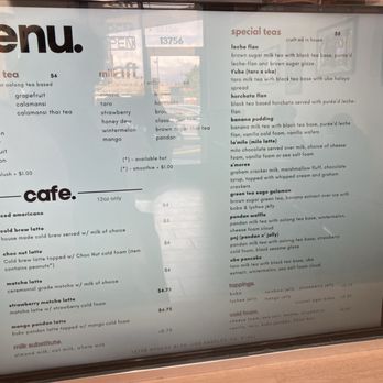 Craft Tea House - Menu - Bubble Tea Near Me - Panorama, California