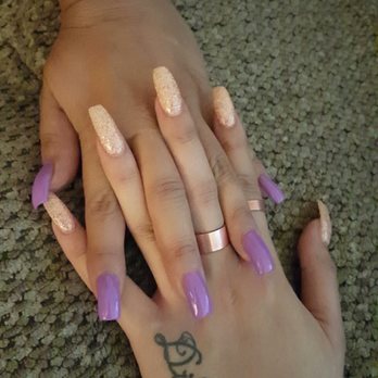 Euphoria Nails & Spa - Our acrylic sets we had had filled! - Nail Salons Near Me - Monrovia, California