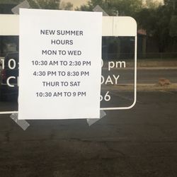 2026 summer hours
