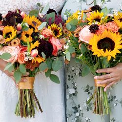 Floral Art By Mia - Bridal (left) & Maid of Honor (right) Bouquets