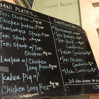 North Shore Grinds - Menu - Hawaiian Near Me - Honolulu, Hawaii