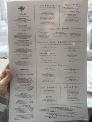 Menu photo 2 Tatte Bakery & Cafe | Charles St Boston, MA