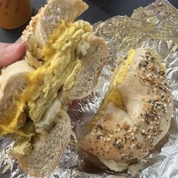 Fresno Bagel - Egg Bagel with Home Fried Potato - Bagels Near Me - Fresno, California