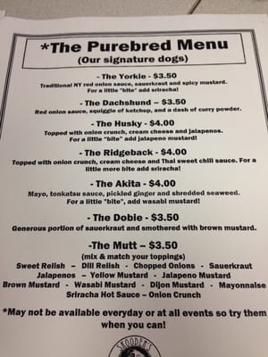 Menu photo 3 Skooder's Hot Dog Kent, WA
