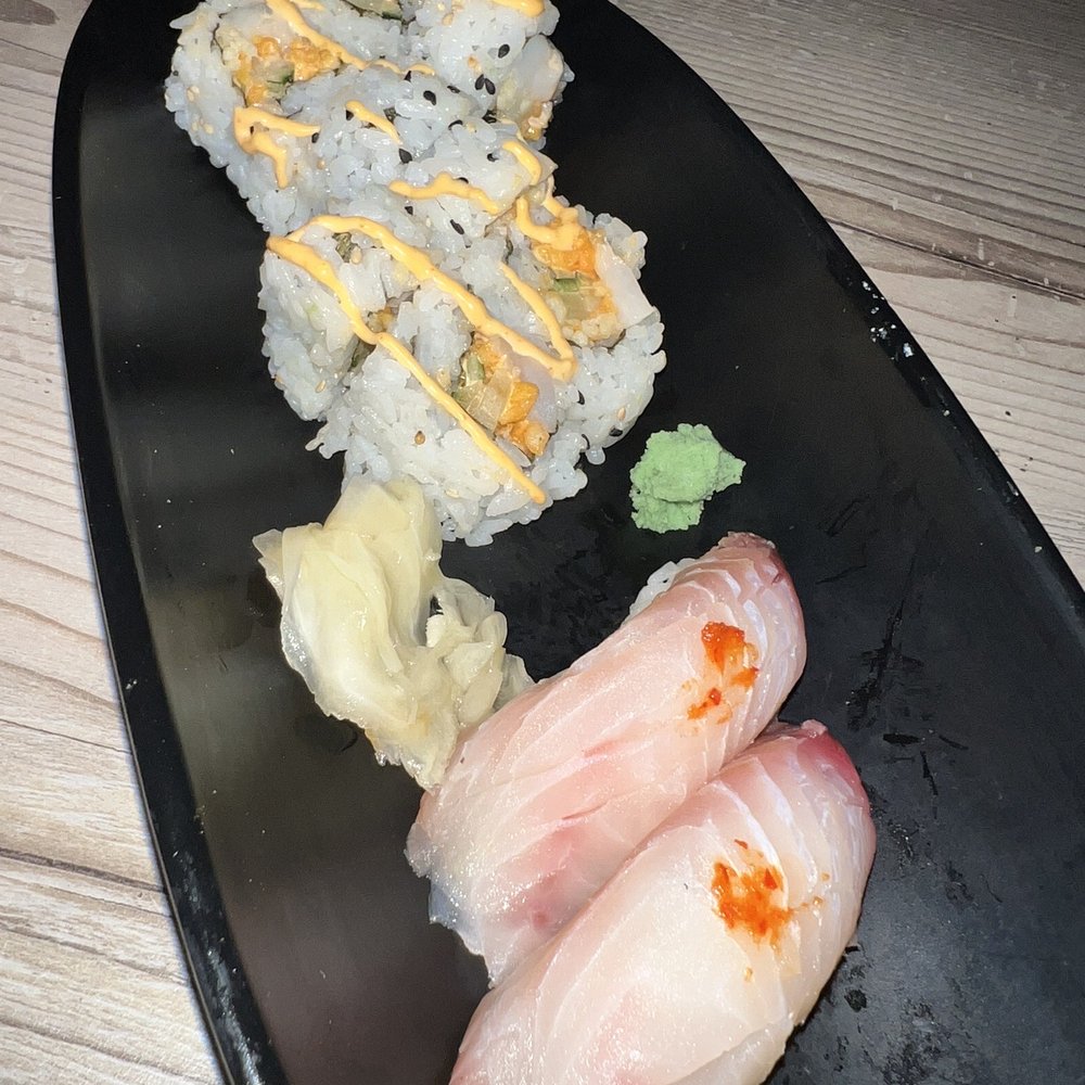 Chihiro Sushi & Bar - Spicy Scallops Maki & seabass nigiri - Sushi Bars Near Me - Euless, Texas