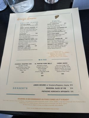 Menu photo 8 Amiga Amore Los Angeles, CA Menu photo 8 Amiga Amore Los Angeles, CA