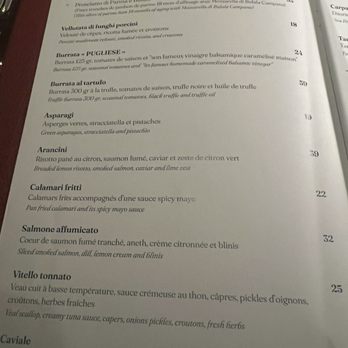 Siena - Menu - Italian Near Me - Paris
