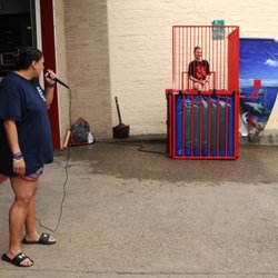 Sleepy Hollow Tarrytown - Kelly Murphy, manning the dunk tank