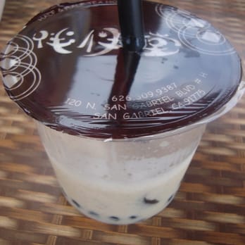 Half & Half Tea Express - Iced Milk with Honey Boba, Caramel, and Coffee Jelly - Coffee & Tea Near Me - Rowland Heights, California