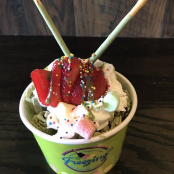 Freezing Thai Rolled Ice Cream - Matcha Queen - Ice Cream & Frozen Yogurt Near Me - Omaha, Nebraska Freezing Thai Rolled Ice Cream - Matcha Queen - Ice Cream & Frozen Yogurt Near Me - Omaha, Nebraska