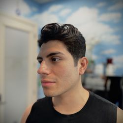 Haircut influx providing him options when styling