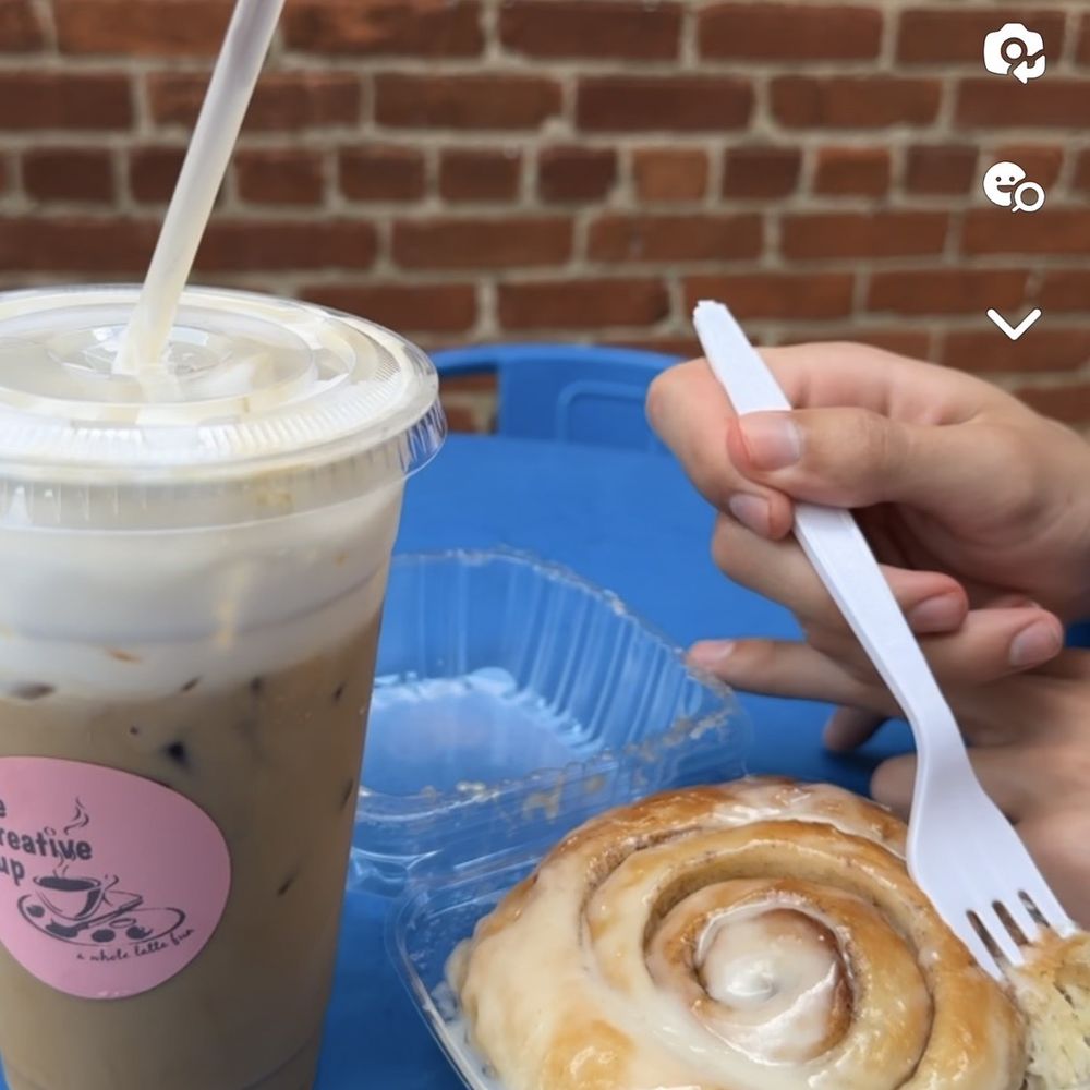 The Creative Cup - Seriously get the cinnamon roll - Coffee & Tea Near Me - Zebulon, North Carolina The Creative Cup - Seriously get the cinnamon roll - Coffee & Tea Near Me - Zebulon, North Carolina