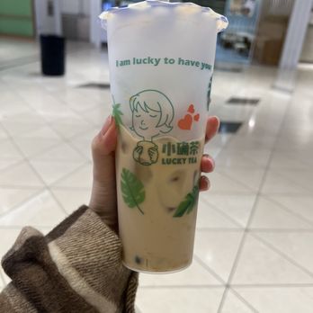 Lucky Tea - Earl Grey Milk Tea with boba - Coffee & Tea Near Me - Santa Clara, California Lucky Tea - Earl Grey Milk Tea with boba - Coffee & Tea Near Me - Santa Clara, California