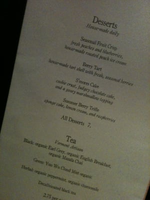 Menu photo 8 The Tavern Essex Junction, VT