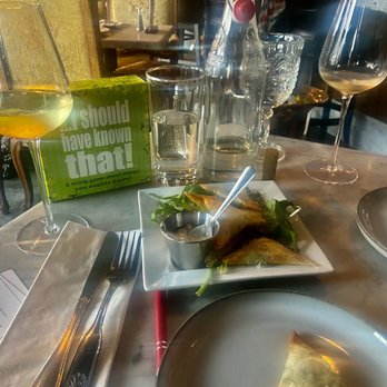 Malbec & More - Adorable furniture + Greek Triangles - Wine Bars Near Me - Lantana, Florida