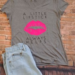 Everyday Image - Lipsence, Mary Kay, whatever make up brand you use a little lipstick never hurts. Everyday Image Embroidery and custom shirts Flower Mound