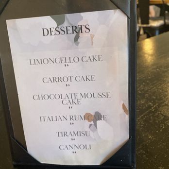 Fatto A Mano - Desert menu - Italian Near Me - North Fort Myers, Florida Fatto A Mano - Desert menu - Italian Near Me - North Fort Myers, Florida