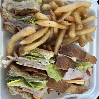 Schobels Restaurant - Club sandwich with French fries - Buffets Near Me - Columbus, Texas Schobels Restaurant - Club sandwich with French fries - Buffets Near Me - Columbus, Texas