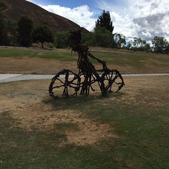 Chard Farm Winery - Grapevine sculpture - Wineries Near Me - Gibbston, OTA