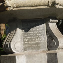 White Memorial Fountain - Fountain Panel with dedication