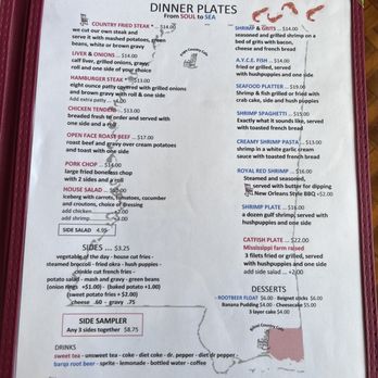 CJ's Coastal Grill - Menu - Seafood Near Me - Biloxi, Mississippi