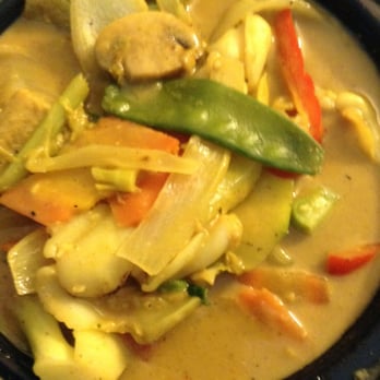 Thai Thai Takeout - #52 Yellow Curry with Squid - Thai Near Me - Charlotte, North Carolina Thai Thai Takeout - #52 Yellow Curry with Squid - Thai Near Me - Charlotte, North Carolina