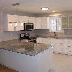 Finch Construction - The overall shot of this kitchen remodel.