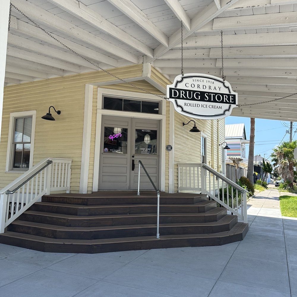 Cordray Drug Store - Beautiful, historic building that the  Cordray's restored. - Ice Cream & Frozen Yogurt Near Me - Galveston, Texas