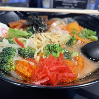 Zushi Sushi and Ramen - Miso spicy vegetable ramen - Ramen Near Me - Webster Groves, Missouri Zushi Sushi and Ramen - Miso spicy vegetable ramen - Ramen Near Me - Webster Groves, Missouri