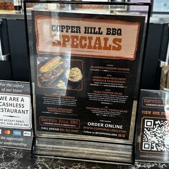 Copper Hill BBQ - Menu specials - Barbeque Near Me - Valencia, California Copper Hill BBQ - Menu specials - Barbeque Near Me - Valencia, California