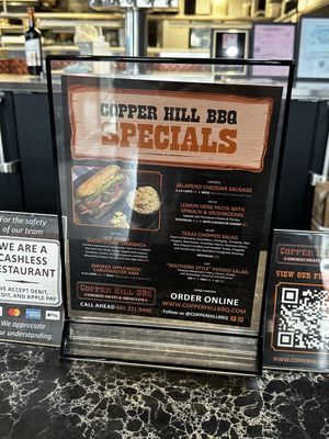 Menu photo 2 Copper Hill BBQ Valencia, CA