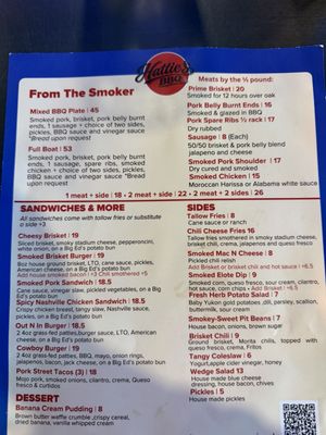 Menu photo 2 Hattie's BBQ Bend, OR